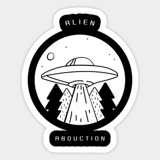 Alien Abduction Sticker